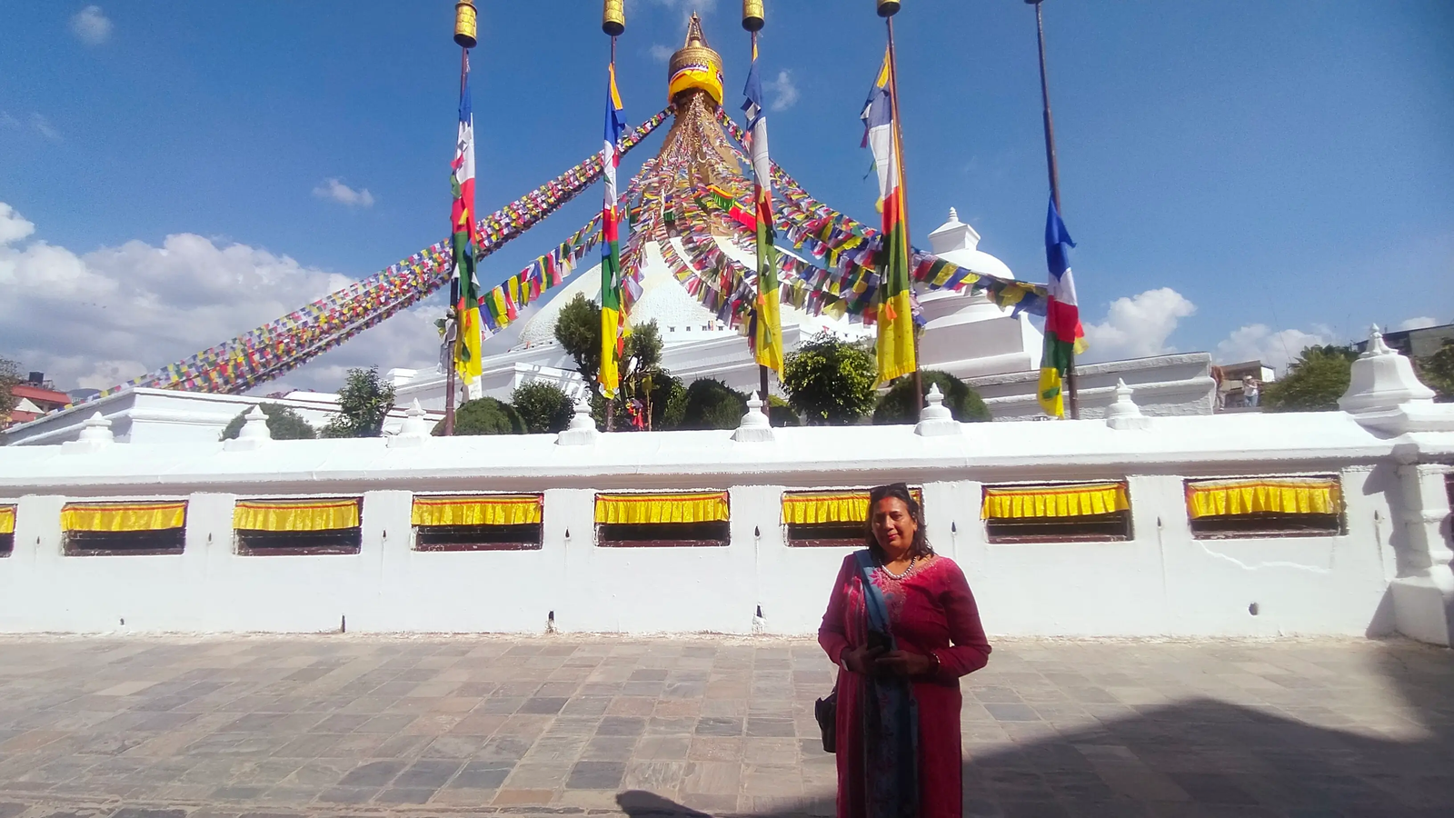 Boudhanath Stupa family pilgrimage — generations circling the stupa