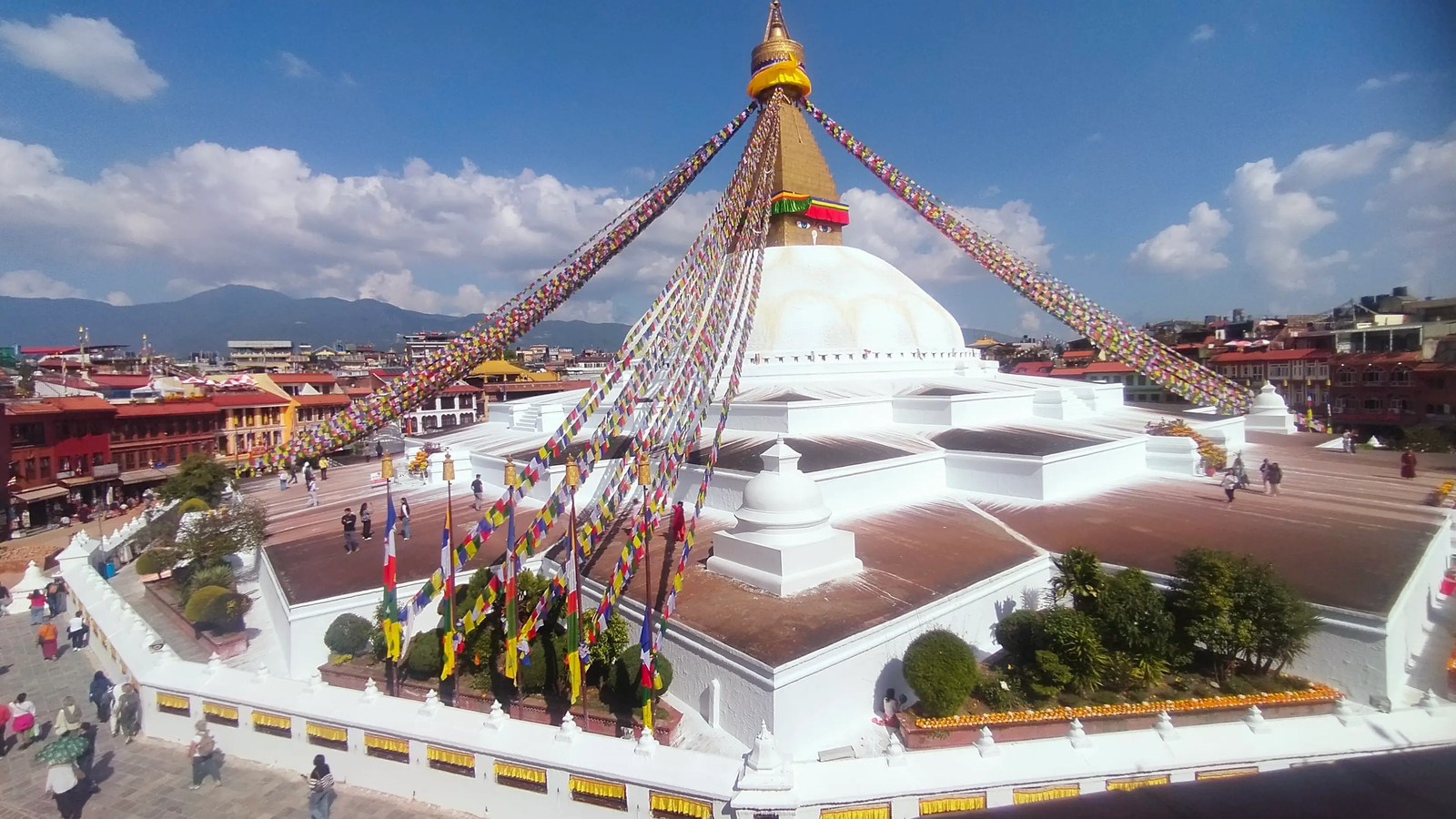 Boudhanath Stupa restoration work — conservation of UNESCO monument
