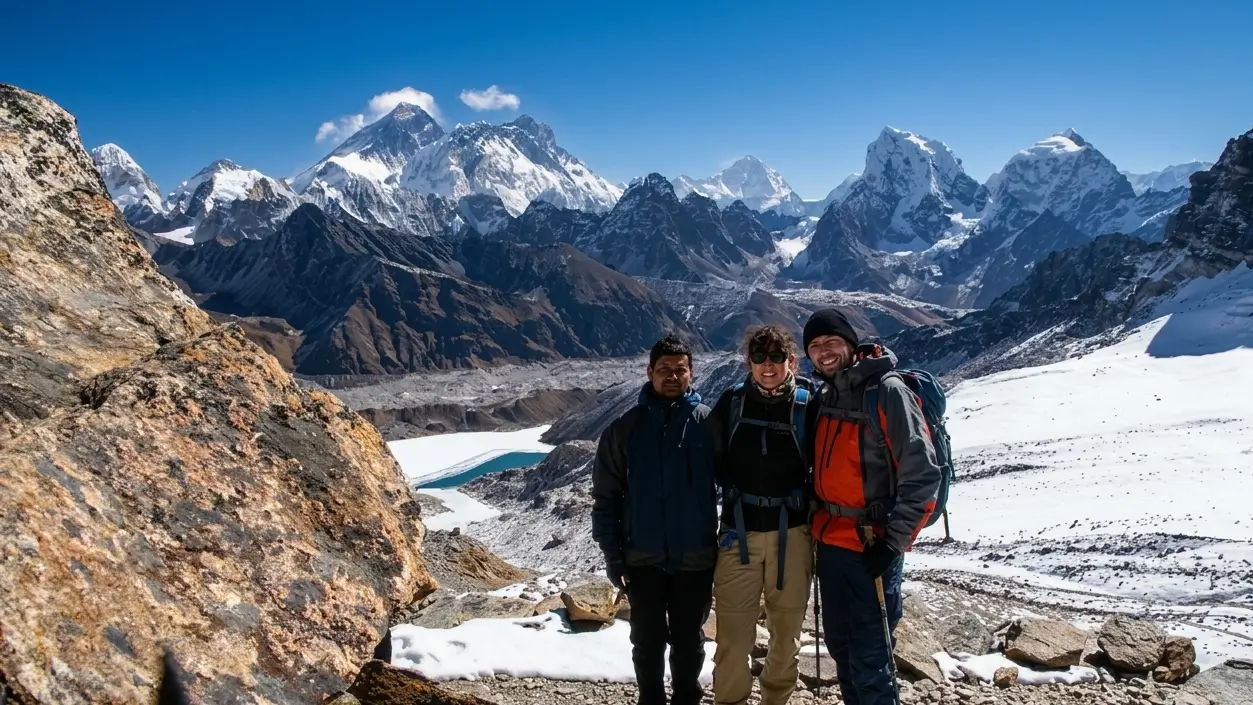 The best seasons for the Everest High Passes adventure are spring (March–May) and autumn (September–November)