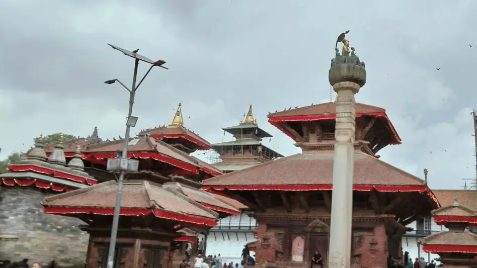 Hanuman Dhoka Durbar Square, Kathmandu – historic royal palace complex with centuries-old temples and monuments, listed as a UNESCO World Heritage Site.