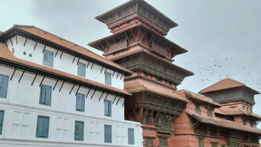 Nautale Durbar Kathmandu – nine-story palace at Hanuman Dhoka built in traditional Newar style, UNESCO World Heritage architectural masterpiece of Nepal.
