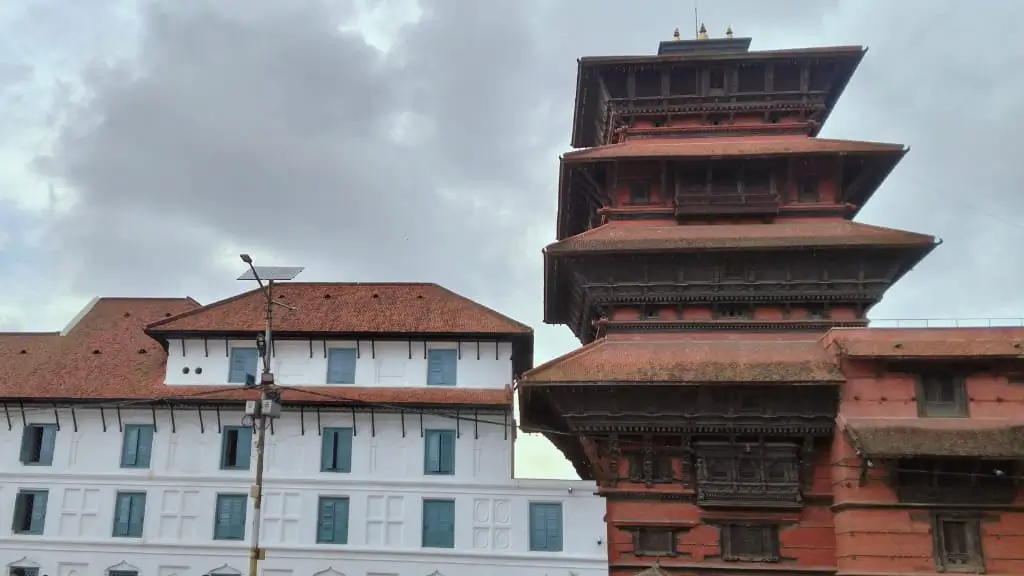 Nautale Durbar in Hanuman Dhoka Durbar Square Kathmandu – must-see UNESCO heritage palace for travelers and trekkers exploring Nepal’s history and culture.
