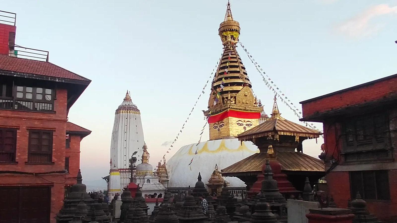 Swayambhunath spiritual site meditation and prayer Kathmandu