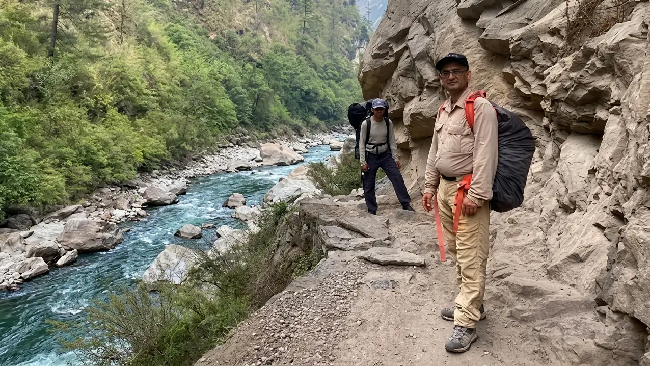 The Manaslu Circuit Trek through the scenic Budhi Gandaki Valley