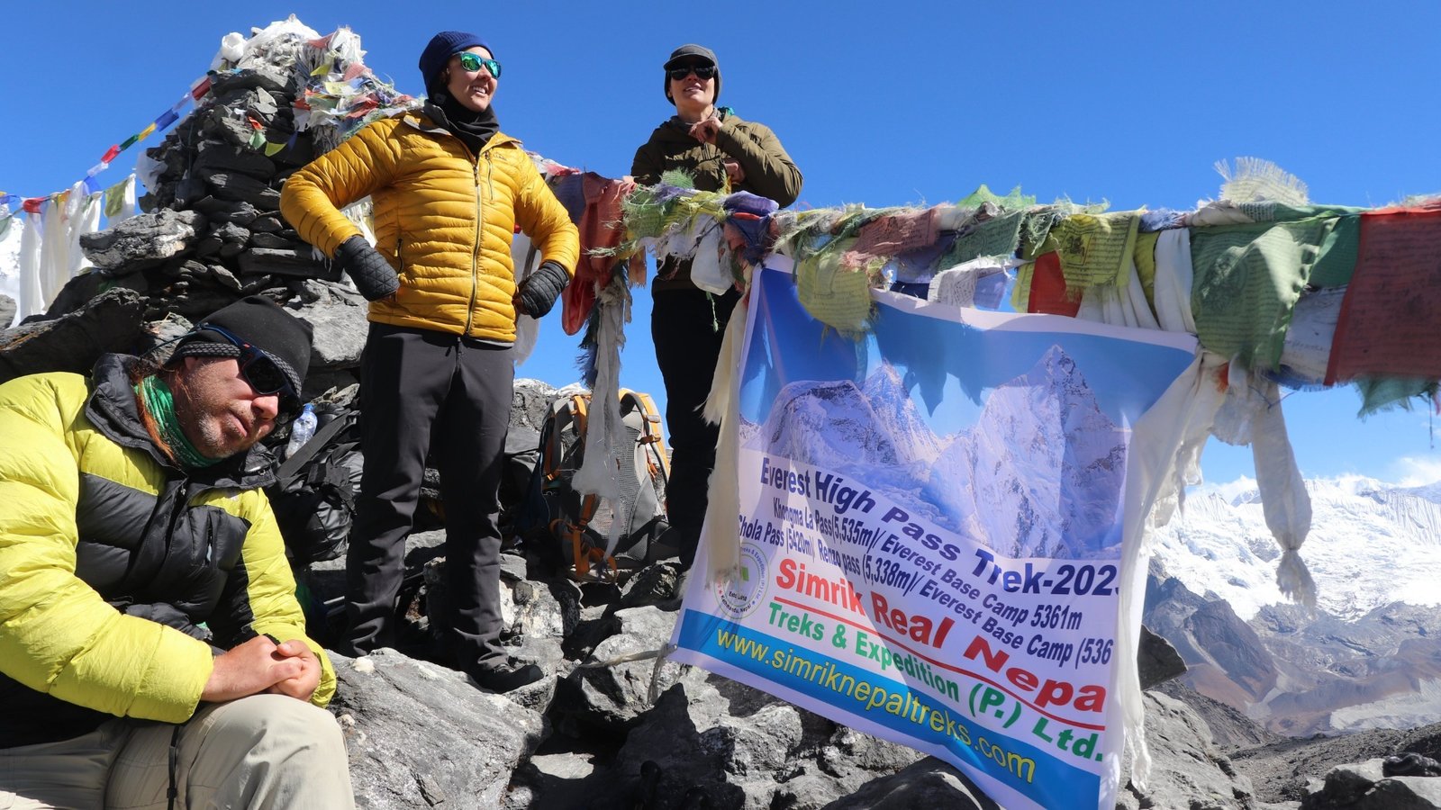 High altitude trekking adventure near Everest Base Camp