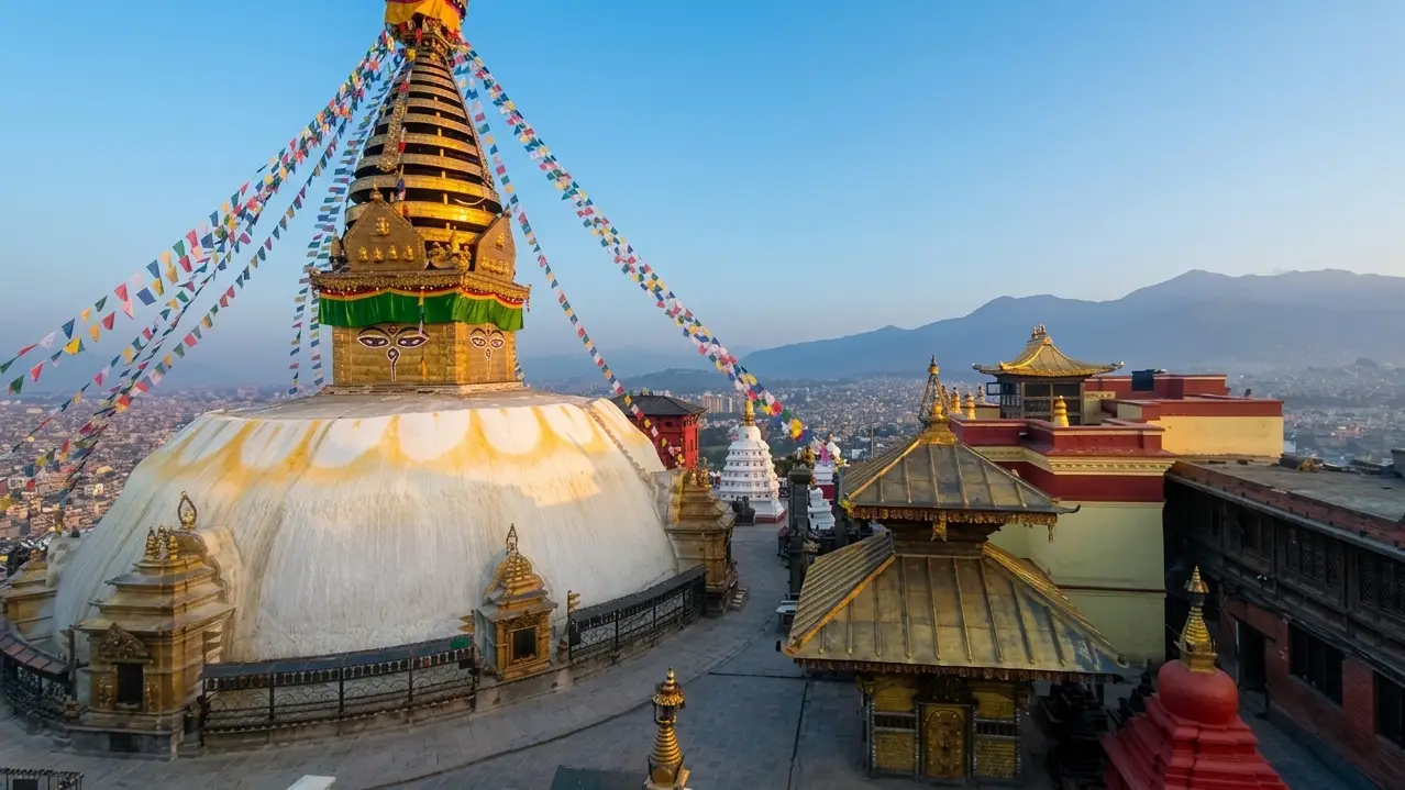 Visit the famous Swayambhunath Monkey Temple in Kathmandu